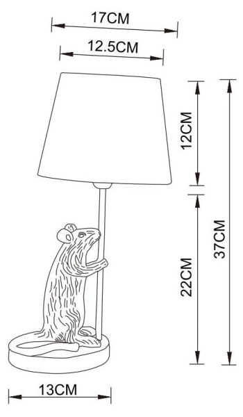 Настольная лампа Arte Lamp Gustav A4420LT-1GO