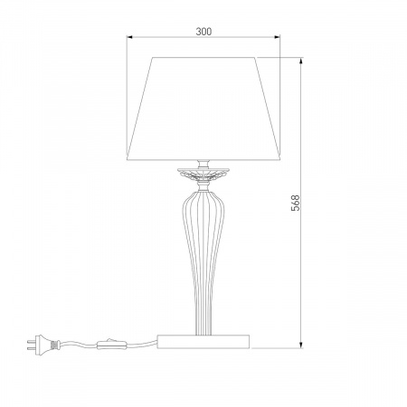 Настольная лампа Bogates Olenna 01104/1 белый