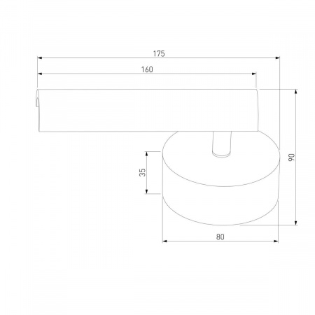 Светодиодный спот Eurosvet Tint 20126/1 LED черный жемчуг