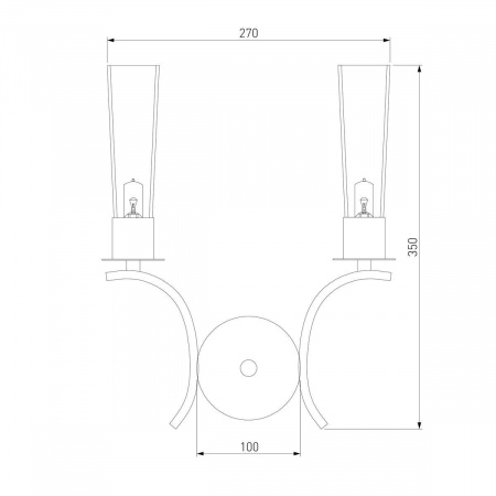 Бра Eurosvet Rosher 60141/2 хром