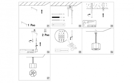 Подвесная люстра Moderli Rizar V1220-5P