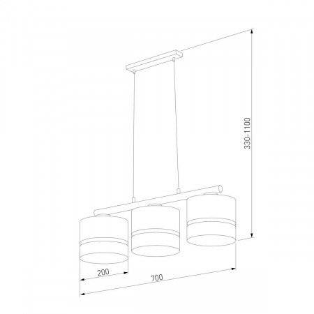 Подвесная люстра TK Lighting 6694 Paglia