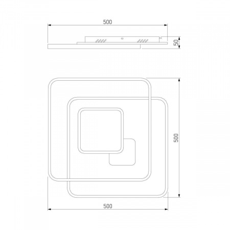 Потолочный светодиодный светильник Eurosvet Caroline 90255/1