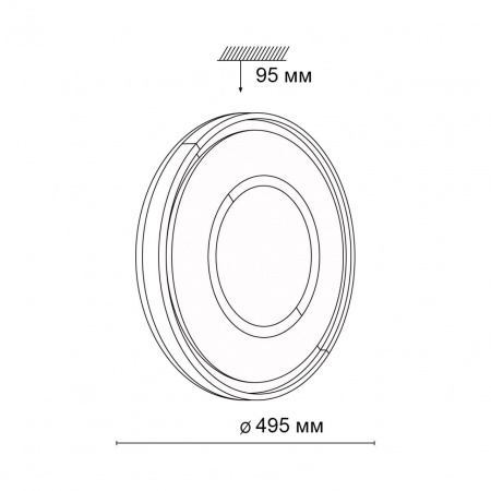 Настенно-потолочный светодиодный светильник Sonex Tan Stoki 3046/EL